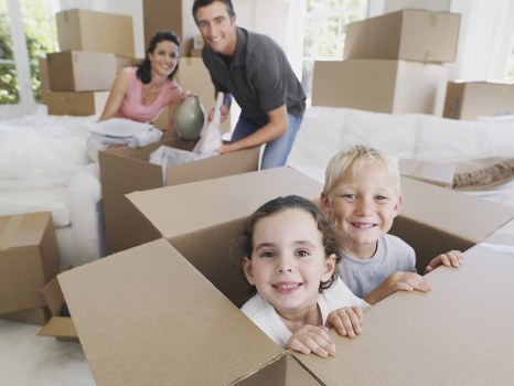 Professional packing materials prepared for a Mayfair home move