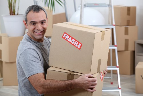 Packing boxes and materials for a Mayfair home move