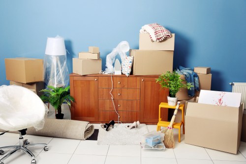 Customer raising a service complaint during a moving appointment
