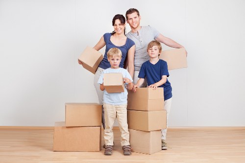 Moving boxes and furniture from a Mayfair apartment with limited access