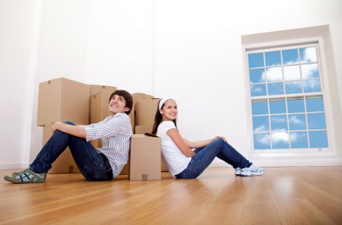 Professional office removals for a Mayfair business with desks and filing equipment