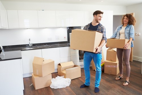 Mayfair business relocation with careful packing of stock and files