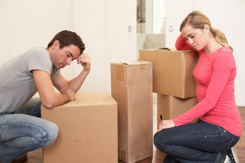 Furniture and boxes loaded into a removal van for a Mayfair relocation