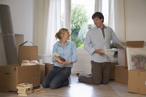 Staff reviewing a risk assessment before a removal job